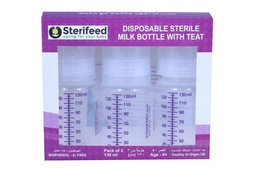 Sterifeed - Sterile Disposable Bottles with Standard Teats ( Pack of 3 )

